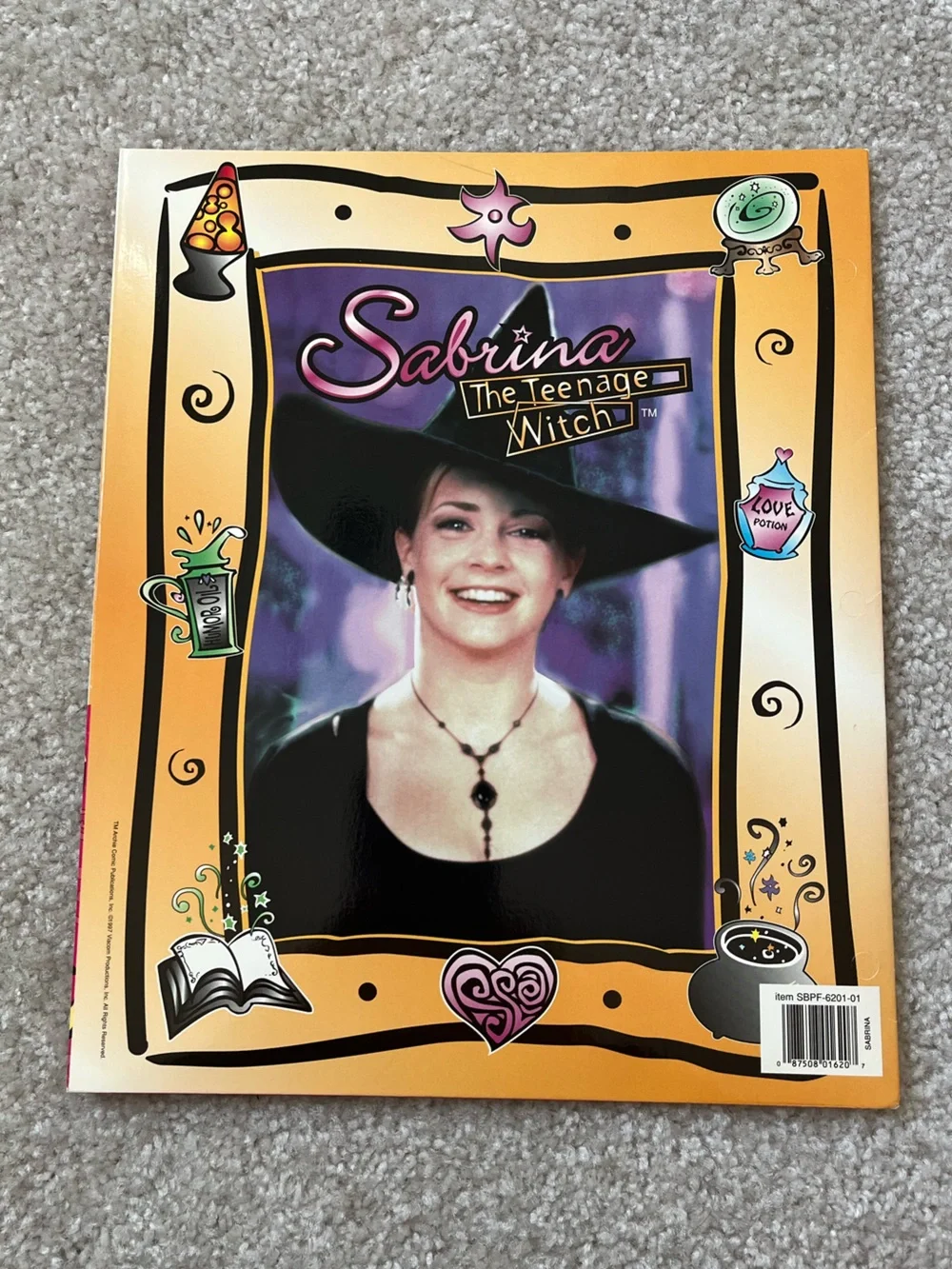 Vintage 1997 Sabrina the Teenage Witch School Folder 1990s Pop Collectible